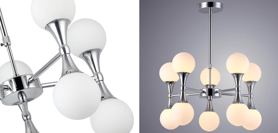 Люстра Ball Valley Chandelier Chromium 10 Люстра Ball Valley Chandelier Chromium 10 - Loft-Concept в Саратове