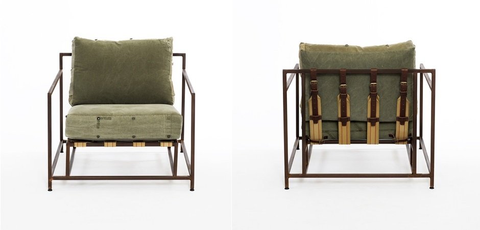 Кресло Inheritance Armchair Olive Military Fabric Кресло Inheritance Armchair Olive Military Fabric - Loft-Concept в Саратове