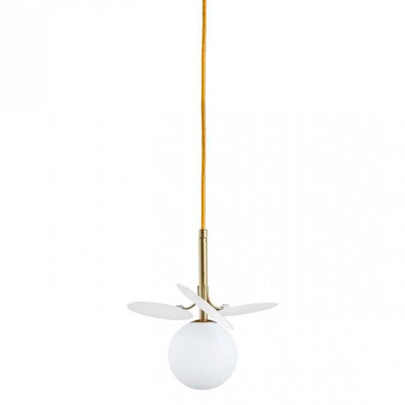 Подвесной светильник MATISSE Pendant One White Золотой Белый в Саратове | Loft Concept 