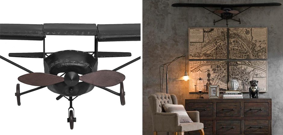 Самолет аксессуар на стену Самолет аксессуар на стену - Loft-Concept в Саратове