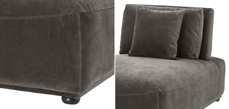 Кресло Eichholtz Chaise Longue Mondial Granite grey Кресло Eichholtz Chaise Longue Mondial Granite grey - Loft-Concept в Саратове