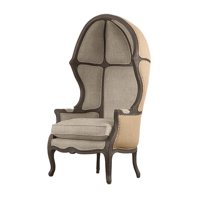 Кресло купол RH Versailles Domed Burlap Backed Chair ivory ( слоновая кость ) Серый Дерево Акация Кресло купол RH Versailles Domed Burlap Backed Chair ivory ( слоновая кость ) Серый Дерево Акация в Саратове | Loft Concept