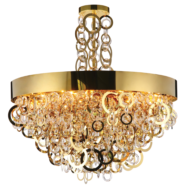 Люстра Maryse Chandelier Глянцевое золото Прозрачный Люстра Maryse Chandelier Глянцевое золото Прозрачный в Саратове | Loft Concept