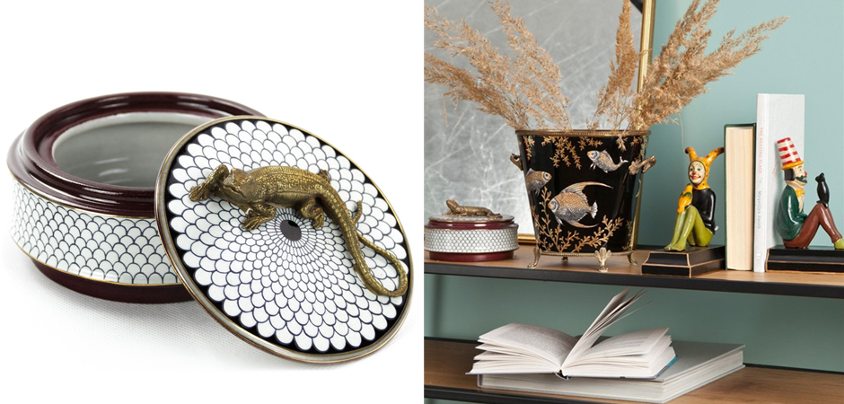 Шкатулка Box Bronze Lizard Шкатулка Box Bronze Lizard - Loft-Concept в Саратове