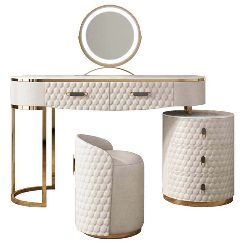 Трельяж Kathryn Bedroom Dressing Table White Белый Глянцевое золото Белый Мрамор Bianco Трельяж Kathryn Bedroom Dressing Table White Белый Глянцевое золото Белый Мрамор Bianco в Саратове | Loft Concept