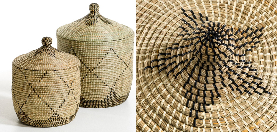 Ваза с крышкой Wicker Vase With Lid Ваза с крышкой Wicker Vase With Lid - Loft-Concept в Саратове