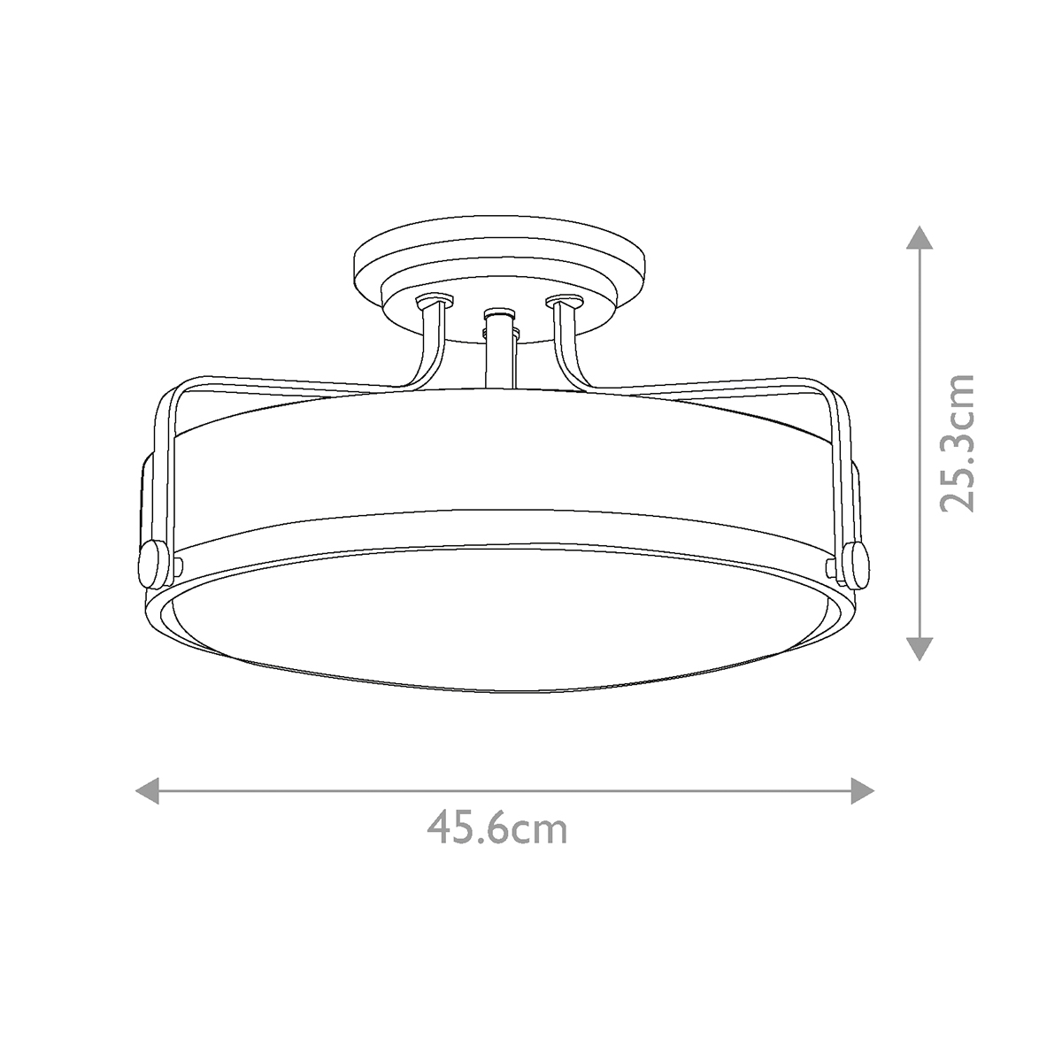 Потолочный светильник с круглым матовым белым плафоном Hinkley в Саратове
