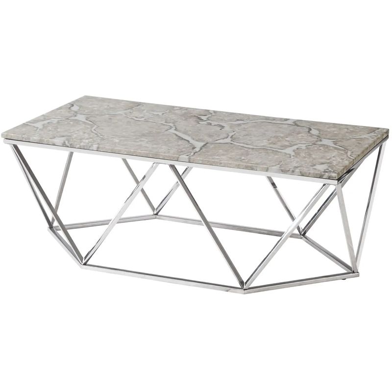 Кофейный столик Kovaldzhi Collection Frame Geometry Silver Бежево-серый Белый Мрамор Bianco Серебряный Кофейный столик Kovaldzhi Collection Frame Geometry Silver Бежево-серый Белый Мрамор Bianco Серебряный в Саратове | Loft Concept
