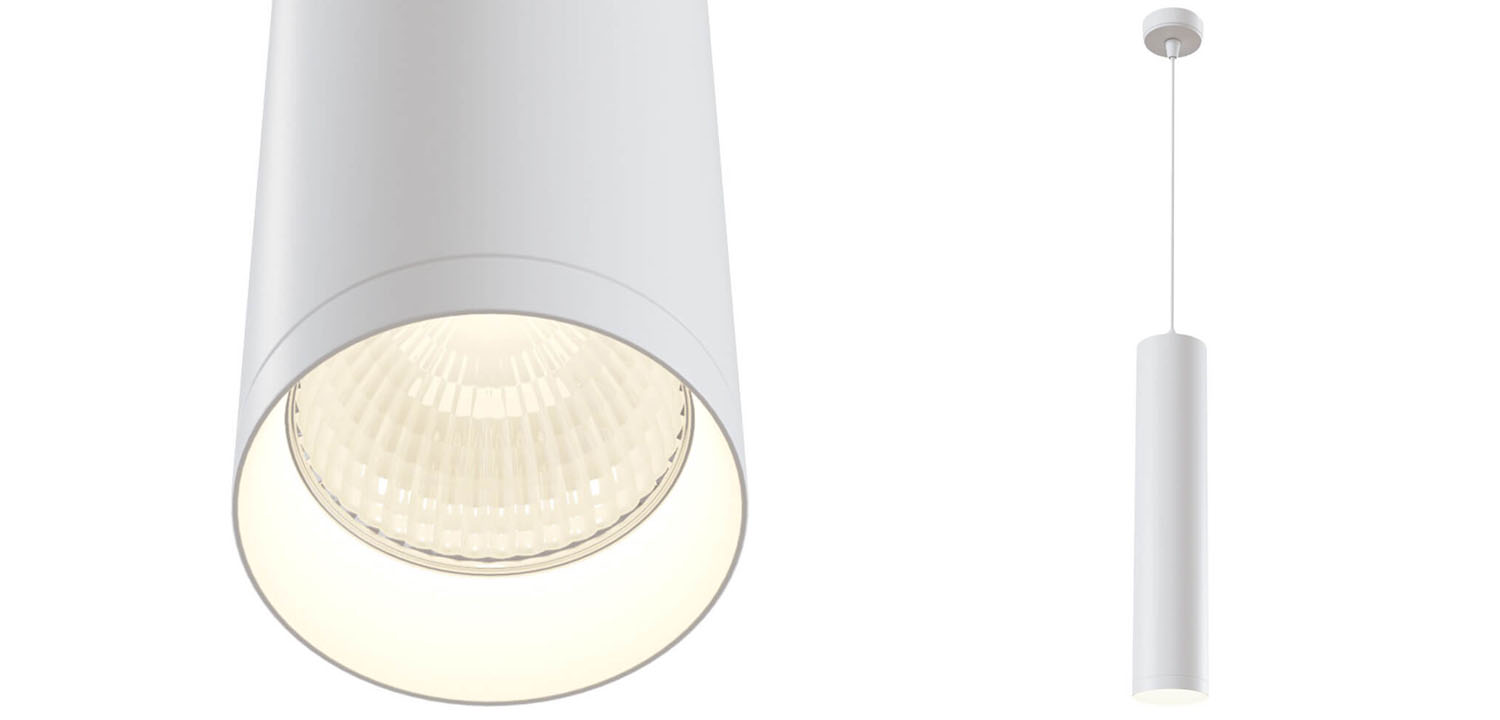 Подвесной светильник Trumpet tube white 30 - фото