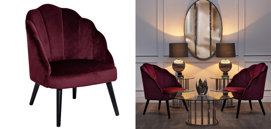 Кресло FolioFlower Armchair burgundy Кресло FolioFlower Armchair burgundy - Loft-Concept в Саратове