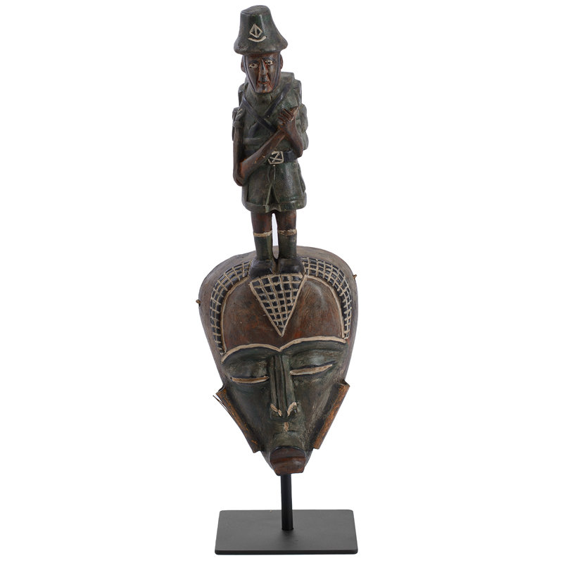 Маска African Mask Hunter Коричневый Черный Маска African Mask Hunter Коричневый Черный в Саратове | Loft Concept