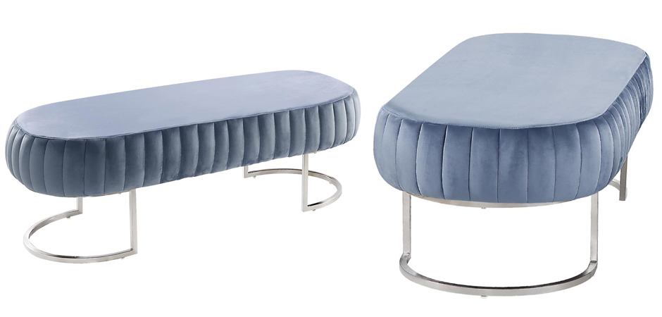 Банкетка Soft Blocks Blue Gray Банкетка Soft Blocks Blue Gray - Loft-Concept в Саратове