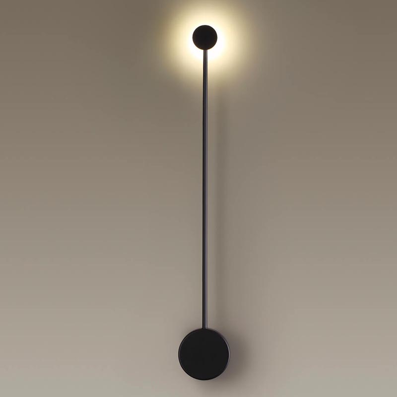 Бра Pin Wall Light Black 70 Черный в Саратове | Loft Concept 