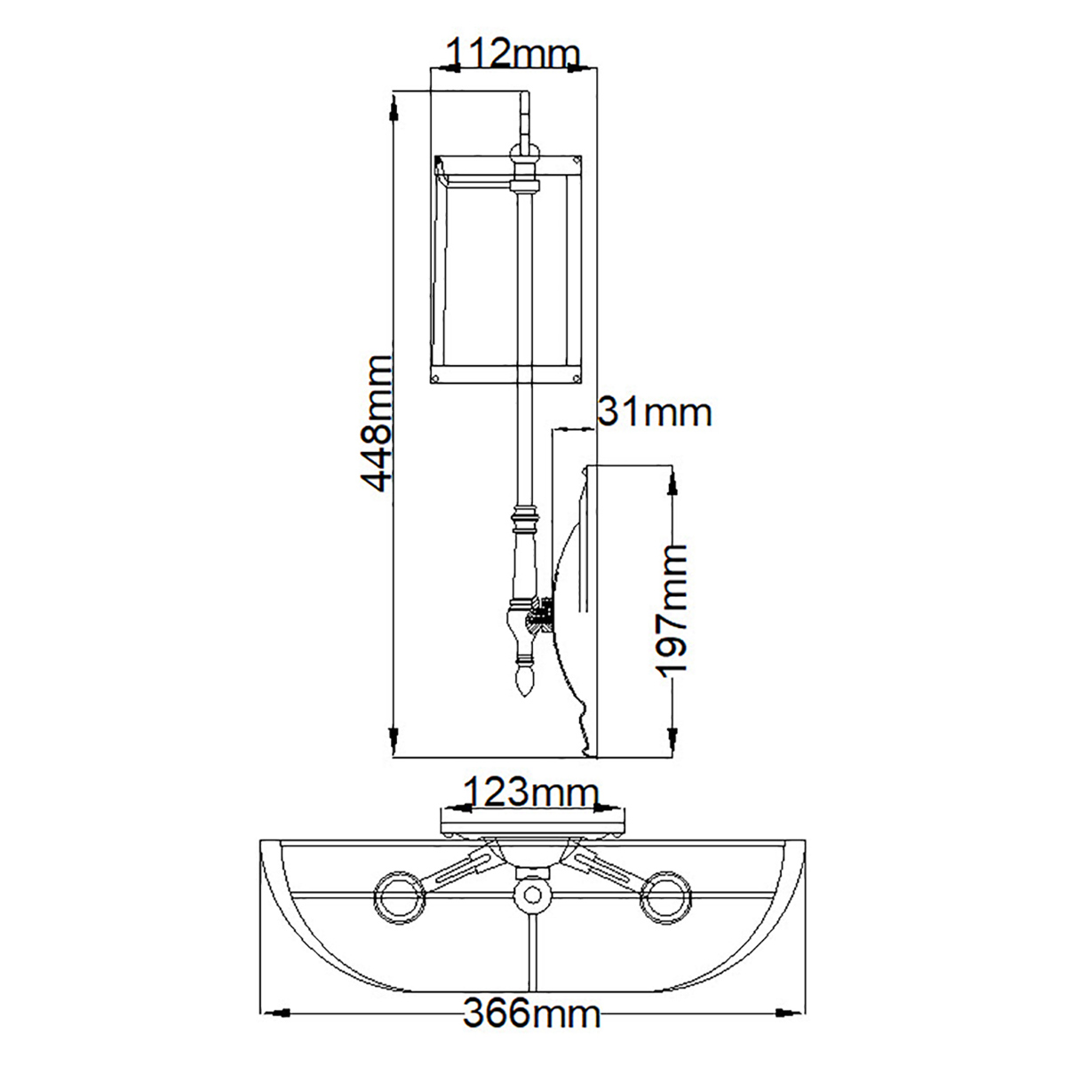 Бра с 2-мя бежевыми абажурами в классическом стиле Hinkley в Саратове