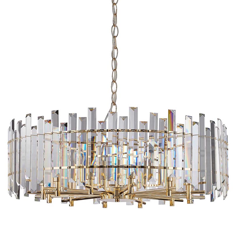 Люстра Langley Chandelier gold 80 Золотой Прозрачный в Саратове | Loft Concept 