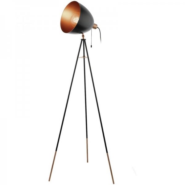 Напольный светильник Scopus Floor Lamp Черный Медь в Саратове | Loft Concept 