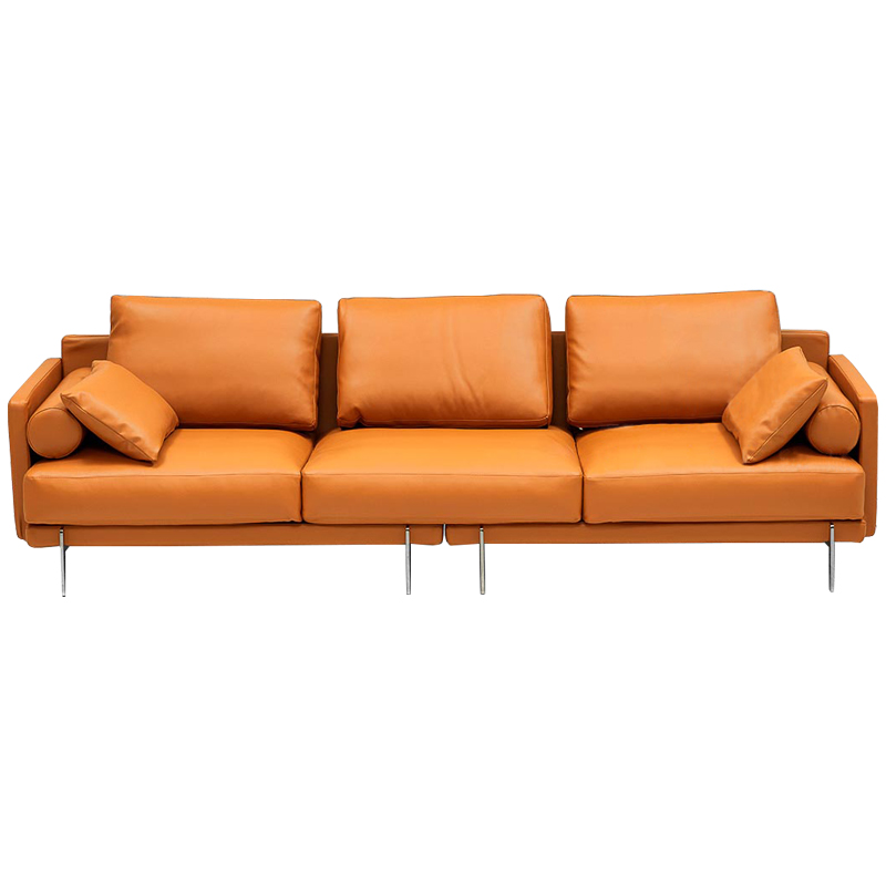 Диван Mosley Orange Sofa Оранжевый Оранжевый в Саратове | Loft Concept 