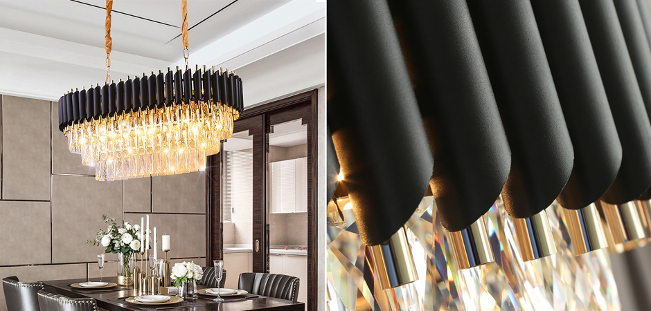 Люстра Empire Black Rectangular Chandelier Crystal Люстра Empire Black Rectangular Chandelier Crystal - Loft-Concept в Саратове