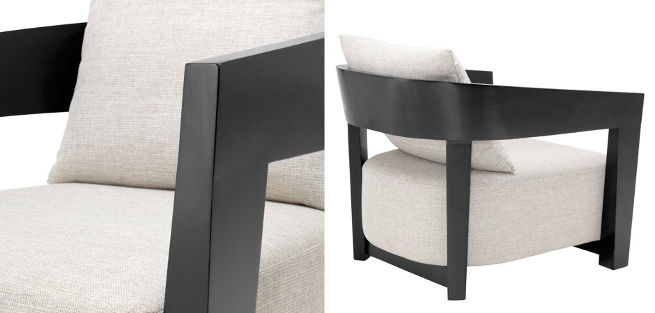 Кресло Eichholtz Chair Rubautelli Black Кресло Eichholtz Chair Rubautelli Black - Loft-Concept в Саратове