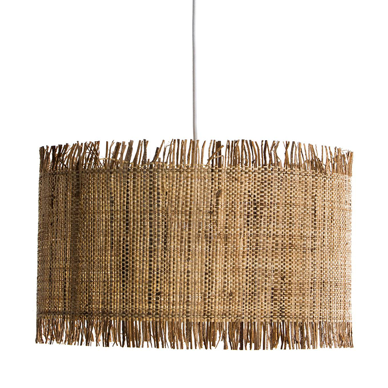 Подвесной светильник Wicker Raffia Hanging lamp Коричневый в Саратове | Loft Concept 