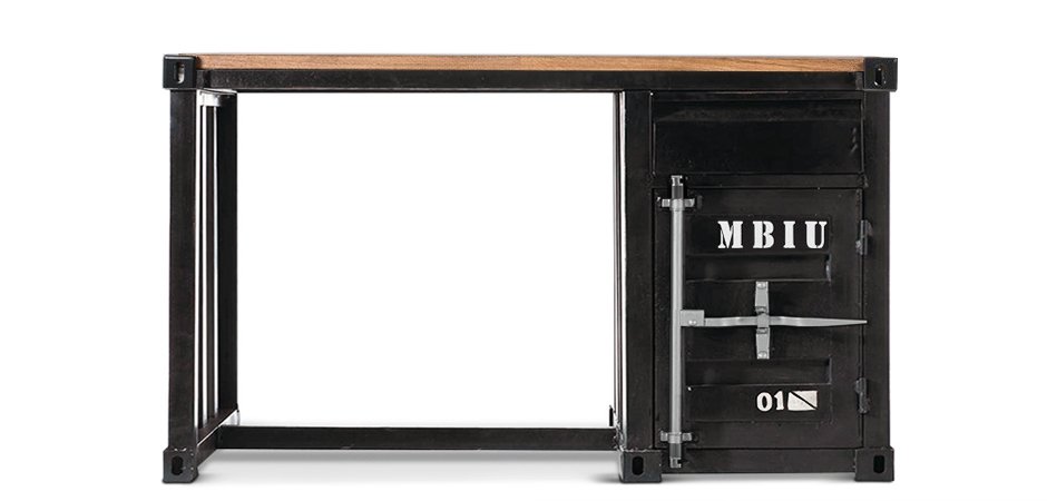 Письменный стол Metal & Oak Sea Container Desk Письменный стол Metal & Oak Sea Container Desk - Loft-Concept в Саратове