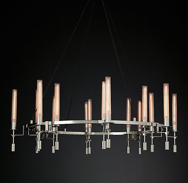 Люстра Restoration Hardware Fontanelle Chandelier nickel Никель Прозрачный Люстра Restoration Hardware Fontanelle Chandelier nickel Никель Прозрачный в Саратове | Loft Concept