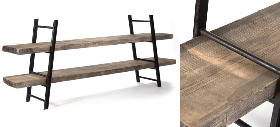 Стеллаж Industrial Iron Rustic Console Стеллаж Industrial Iron Rustic Console - Loft-Concept в Саратове