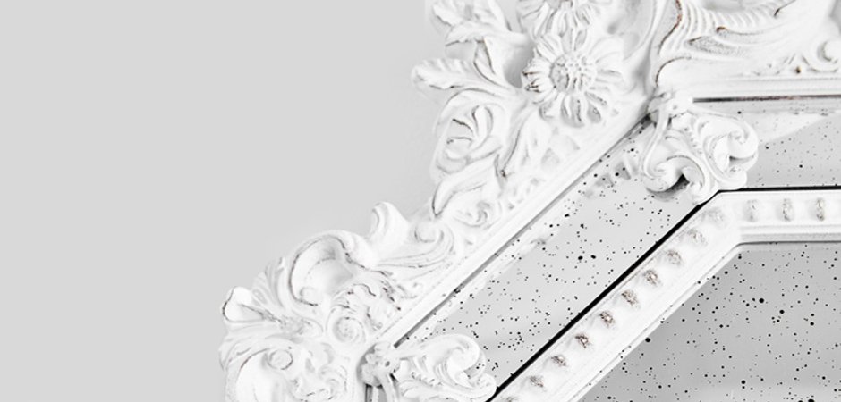 Зеркало Antique ornament White Зеркало Antique ornament White - Loft-Concept в Саратове