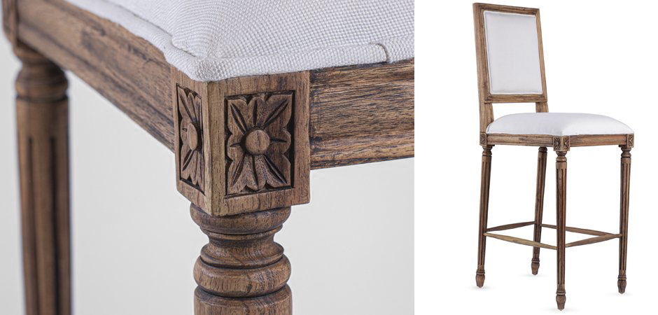 Барный стул JACOB bar stool Avory Linen Барный стул JACOB bar stool Avory Linen - Loft-Concept в Саратове