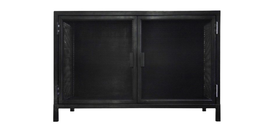 Буфет с 2-мя дверцами из металлической сетки Industrial Loft Dark Metal 2 Door Beto Cabinet Буфет с 2-мя дверцами из металлической сетки Industrial Loft Dark Metal 2 Door Beto Cabinet - Loft-Concept в Саратове
