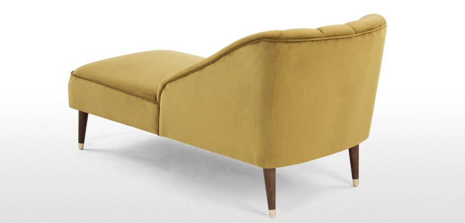 Кушетка Chaise Longue, Antique Gold Velvet Кушетка Chaise Longue, Antique Gold Velvet - Loft-Concept в Саратове