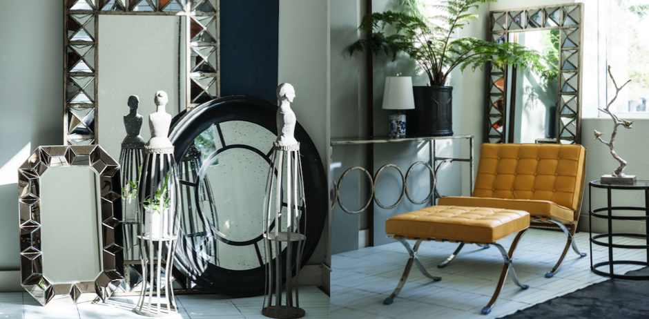 Зеркало настенное состаренное Patina Mirror Wood Зеркало настенное состаренное Patina Mirror Wood - Loft-Concept в Саратове