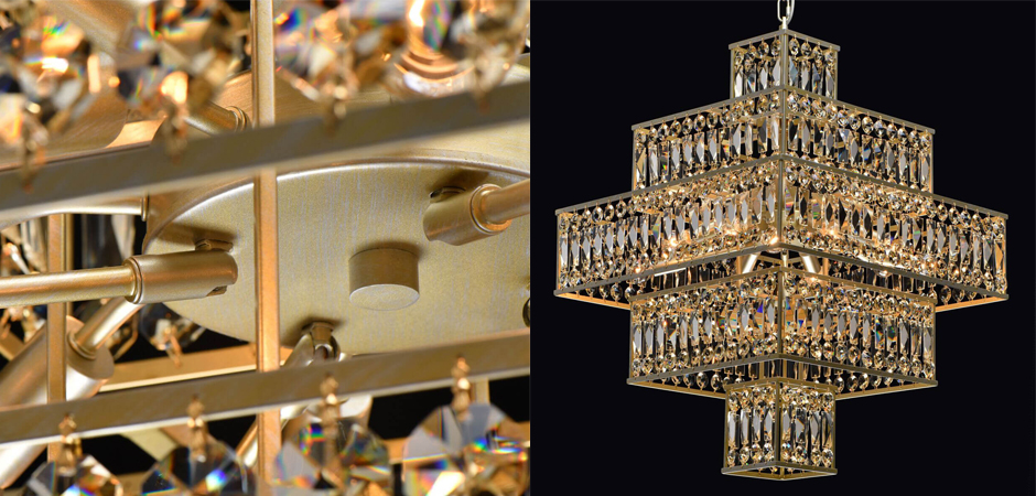 Люстра Crystal Inserts Lamp amber 16 Люстра Crystal Inserts Lamp amber 16 - Loft-Concept в Саратове
