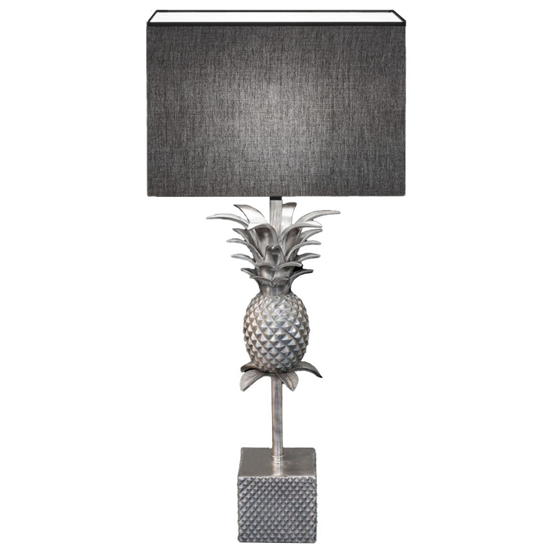 Настольная лампа LAMPTABLE PINEAPPLE STRAIGHT Gray Серый Серебряный в Саратове | Loft Concept 