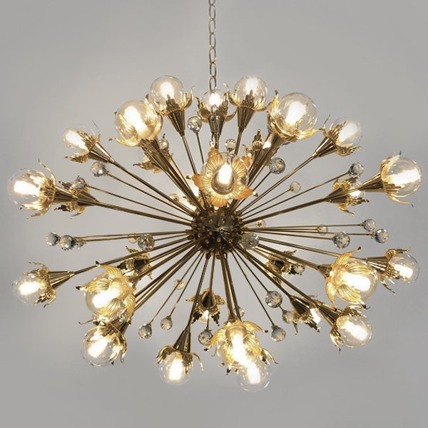 Люстра Jonathan Adler GIANT SPUTNIK CHANDELIER Латунь в Саратове | Loft Concept 