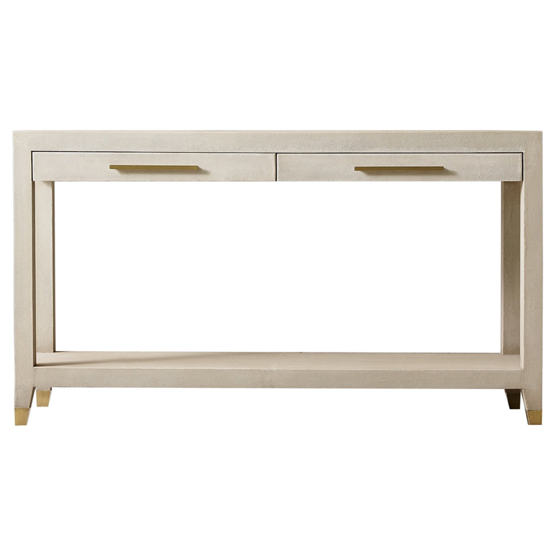 Charles Stingray Texture Console Ivory Консоль скат Золотой ivory ( слоновая кость ) в Саратове | Loft Concept 