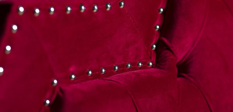 Кровать двуспальная с изголовьем красная Button Кровать двуспальная с изголовьем красная Button - Loft-Concept в Саратове