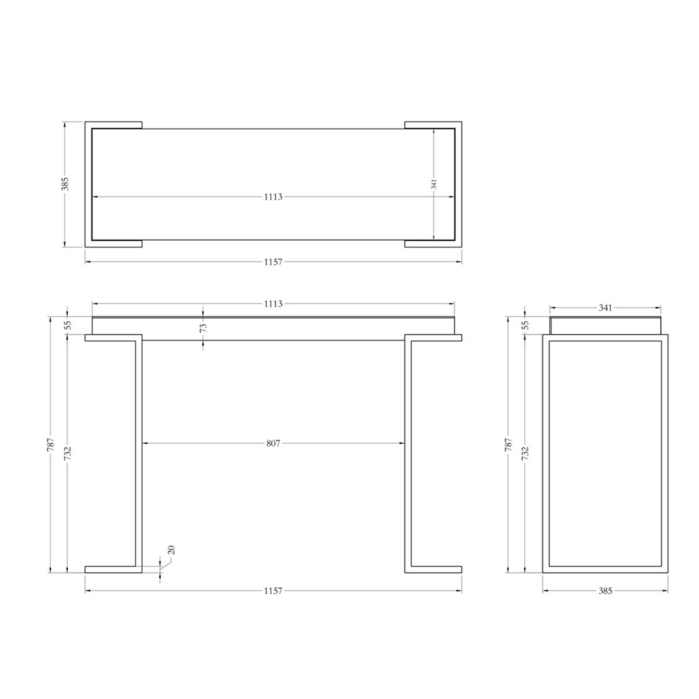 Консоль зеркальная Mirror Chrome Console Консоль зеркальная Mirror Chrome Console в Саратове