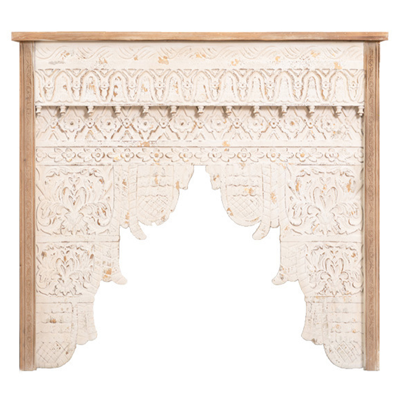 Консоль Indian Antique White Furniture Shakti Console Бежевый Древесина в Саратове | Loft Concept 