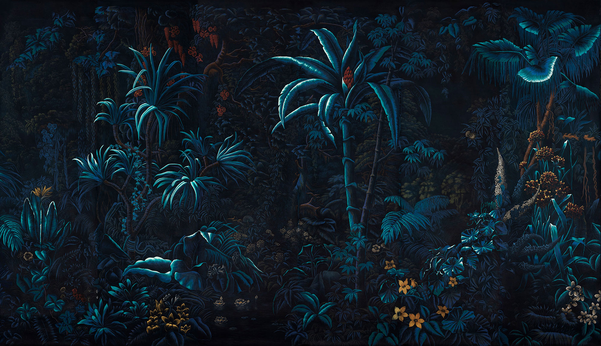 Обои ручная роспись L'Eden Moonlight on scenic Xuan paper Обои ручная роспись L'Eden Moonlight on scenic Xuan paper - постер Loft-Concept в Саратове
