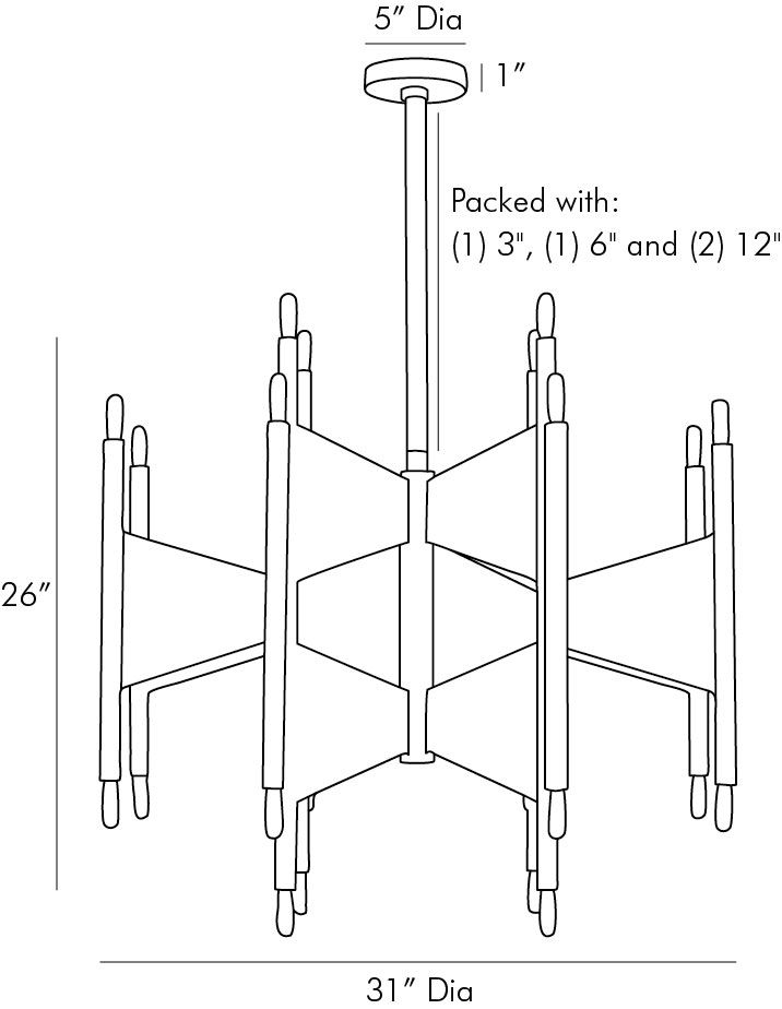 Люстра Arteriors DESKINS CHANDELIER в Саратове