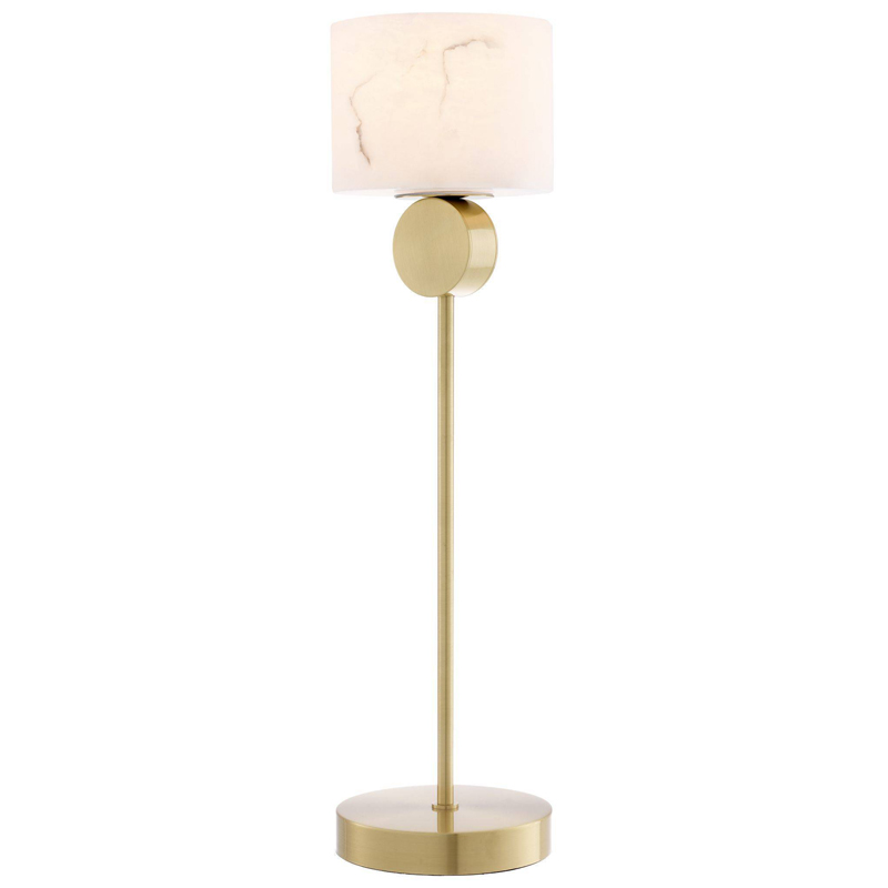 Настольная лампа Eichholtz Table Lamp Etruscan Латунь Белый в Саратове | Loft Concept 