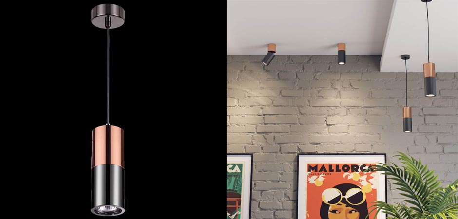Подвесной светильник Modern Illumination Black & Copper Подвесной светильник Modern Illumination Black & Copper - Loft-Concept в Саратове