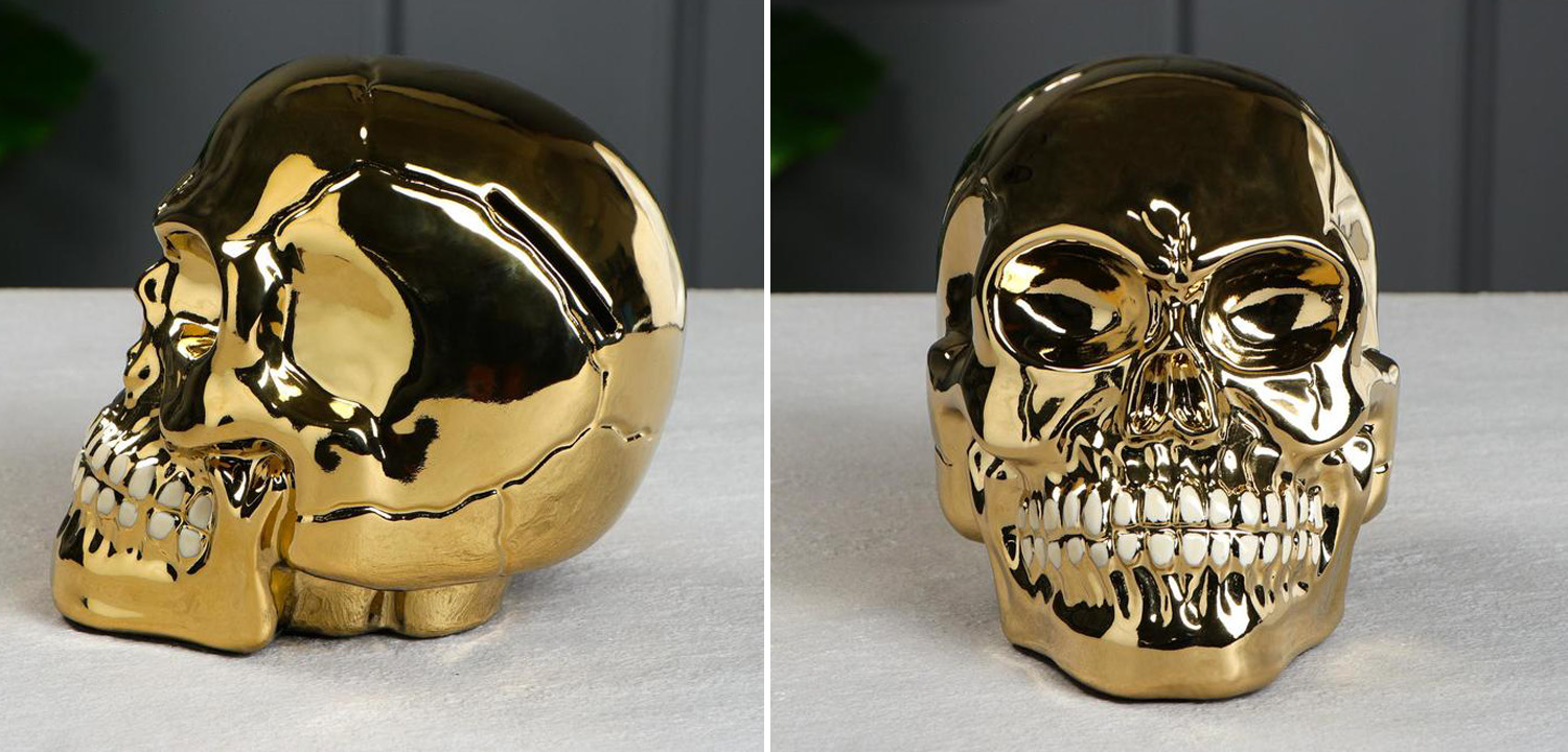 Статуэтка Golden Skull - фото