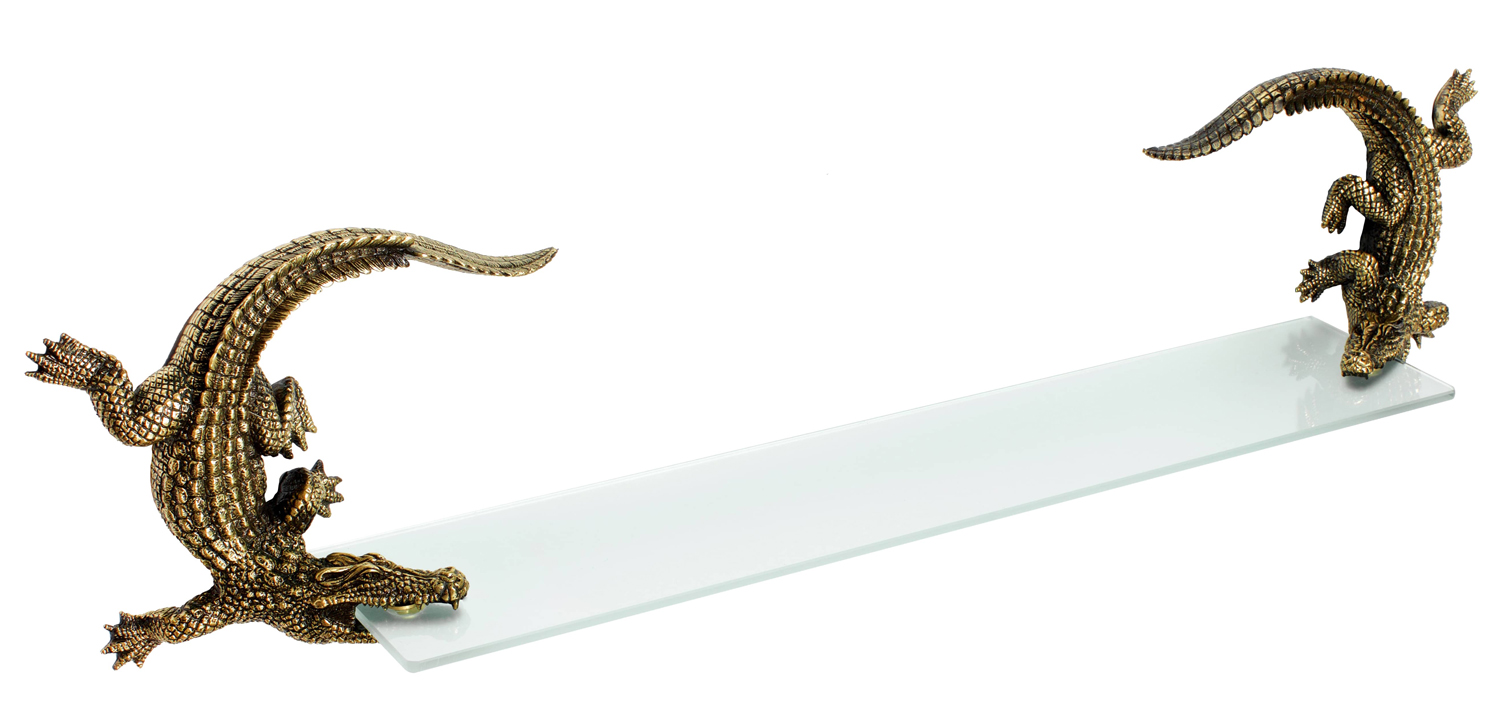 Полка для ванной Bronze Crocodiles - фото