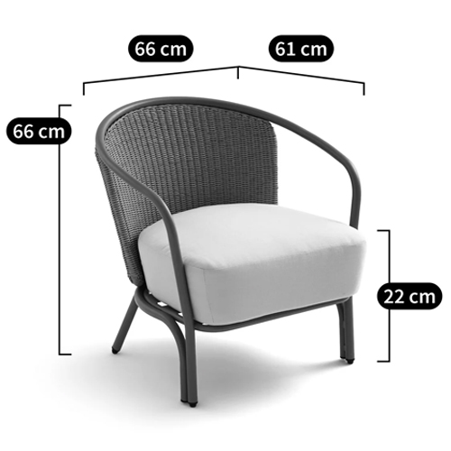 Садовое кресло с каркасом из стали Kenneth Chair в Саратове