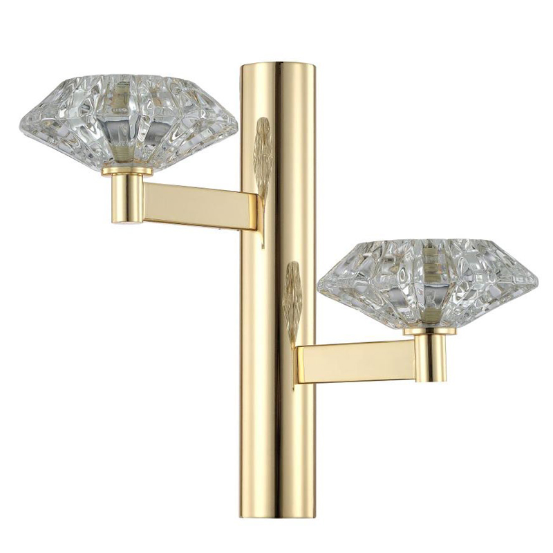 Бра Yerker Sconce gold Глянцевое золото Прозрачный в Саратове | Loft Concept 