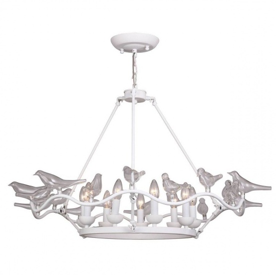 Люстра Dove Chandelier Glass Bird White Белый в Саратове | Loft Concept 