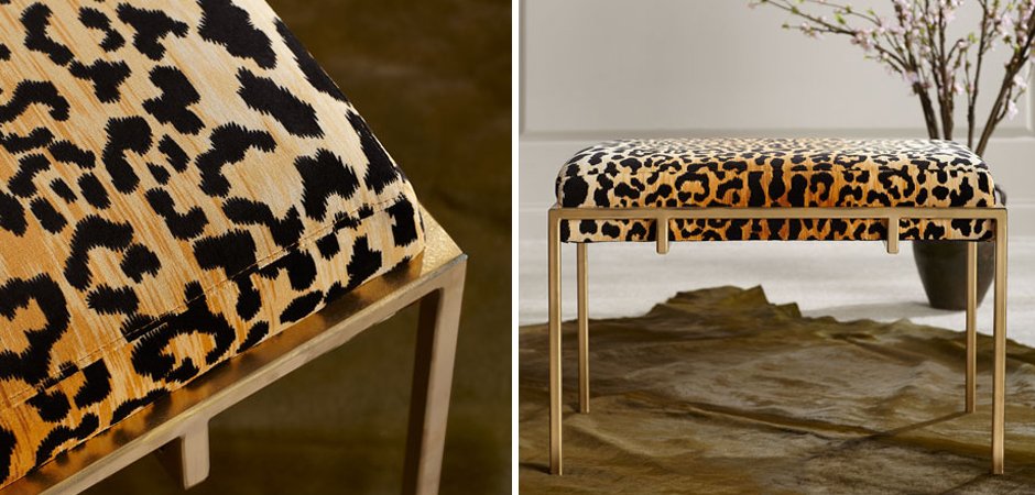 Пуф Metal and Leopard Ottoman Пуф Metal and Leopard Ottoman - Loft-Concept в Саратове