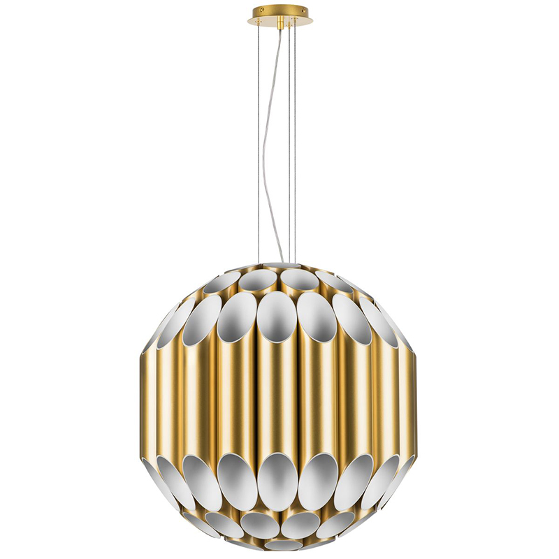 Люстра Garbi Gold Pipe Organ Chandelier 80 Золотой Белый в Саратове | Loft Concept 